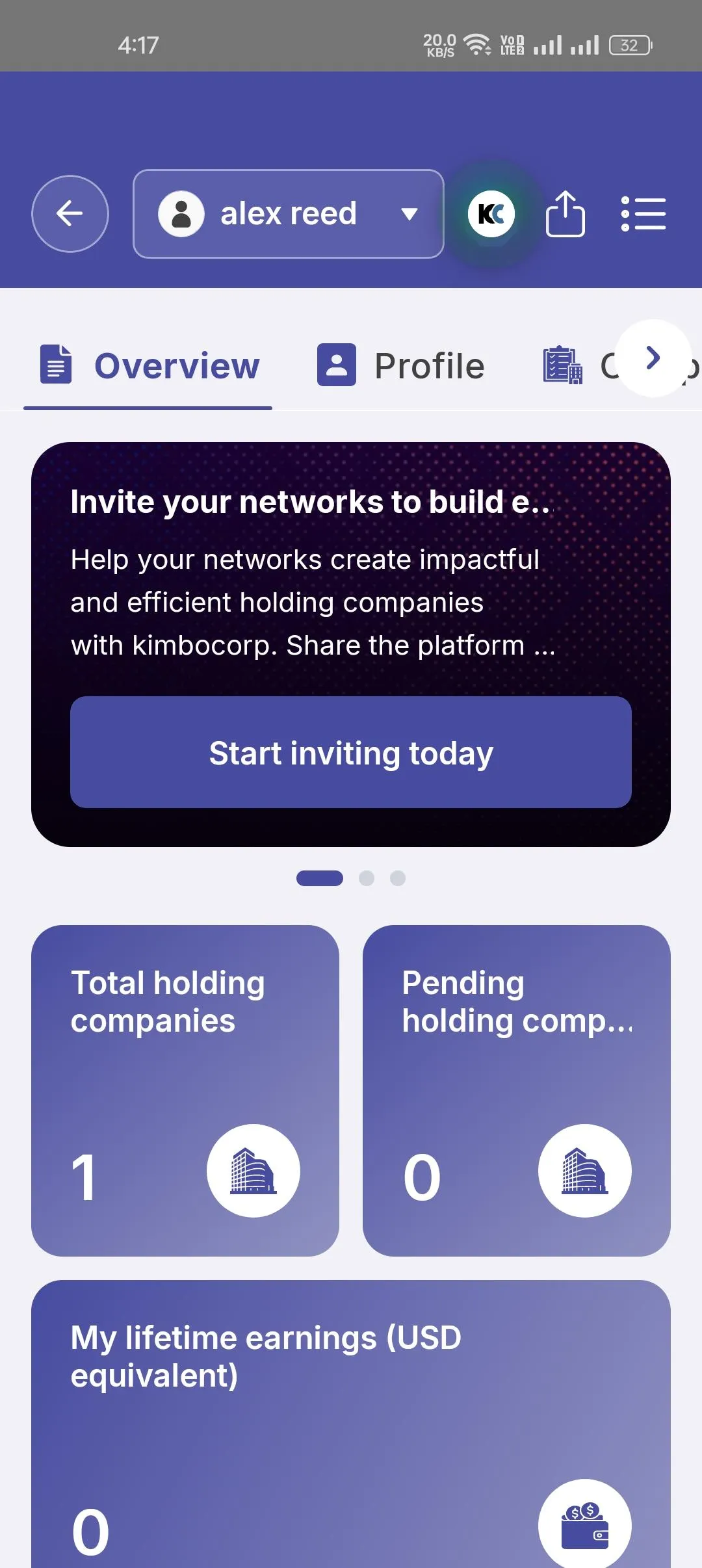 AI Sales Intelligence Platform mobile product screen 1